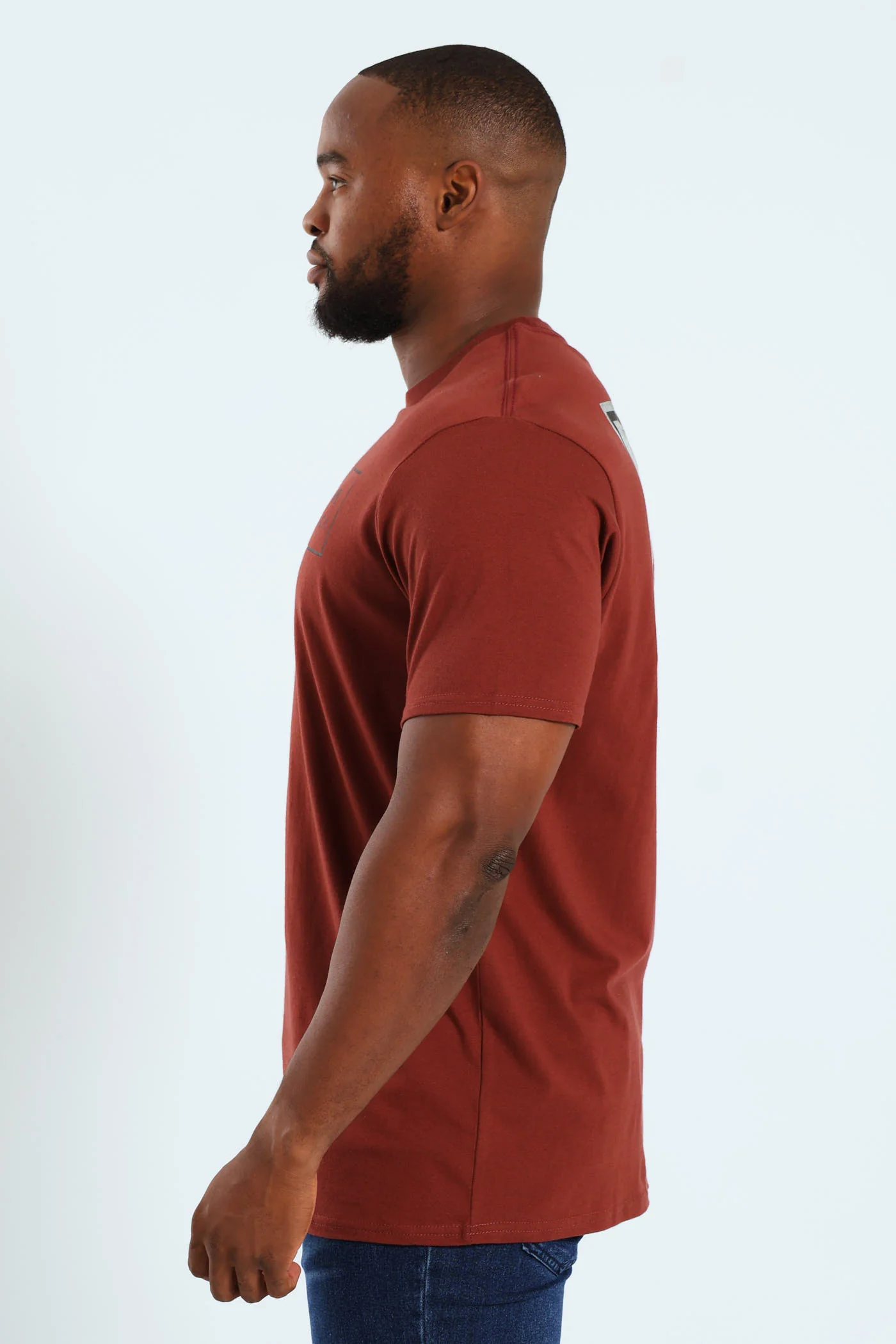 VA All The Way Red Stitch Tee - Brick - Image 3