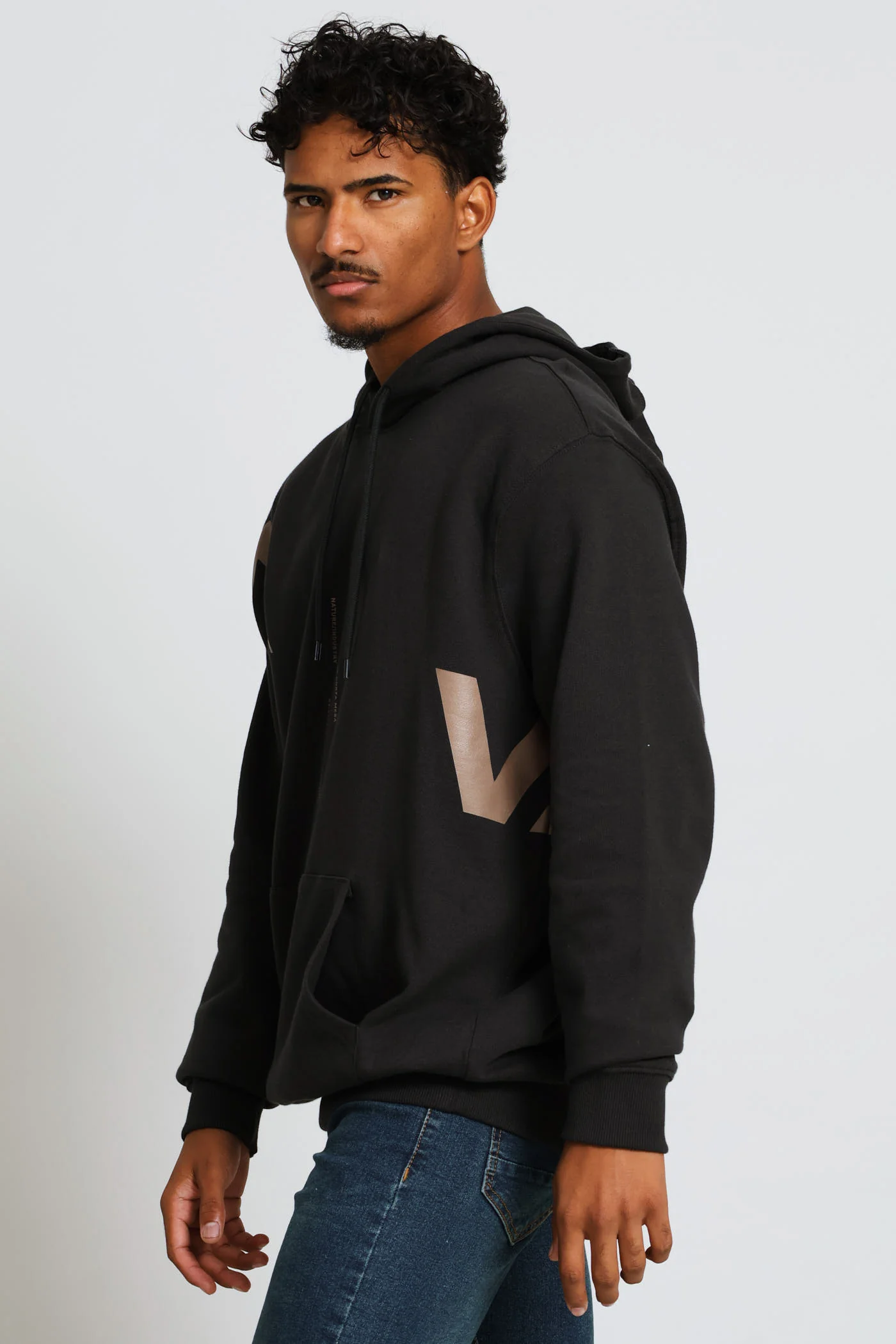 Va Divided Hoodie - Charcoal - Image 3