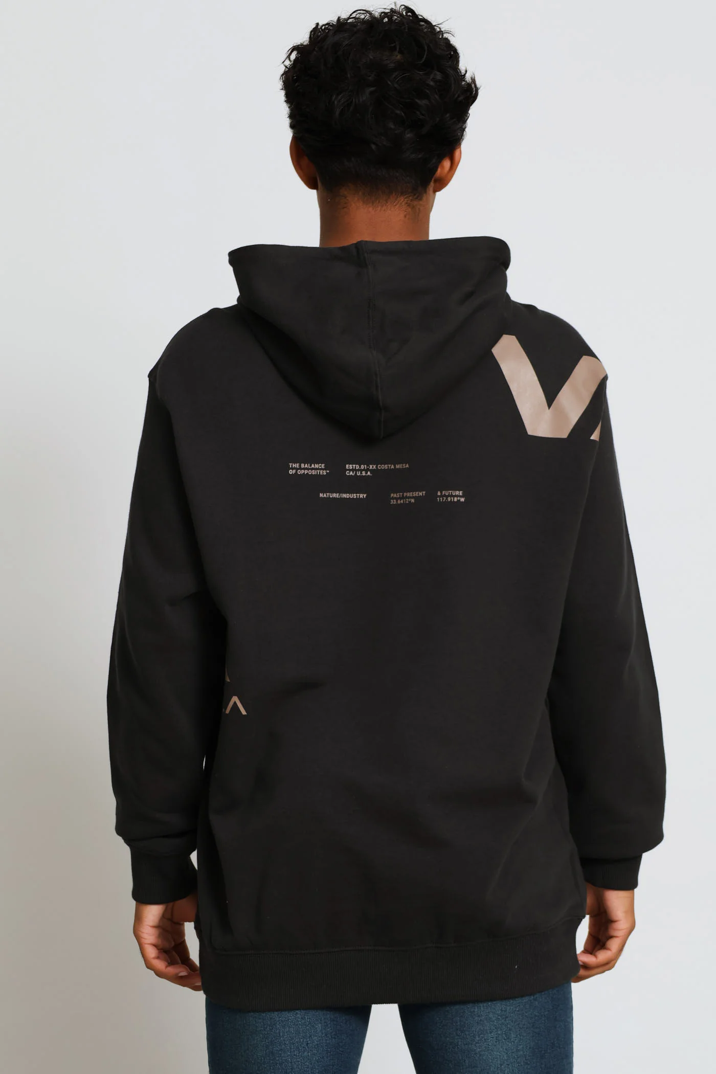 Va Divided Hoodie - Charcoal - Image 4