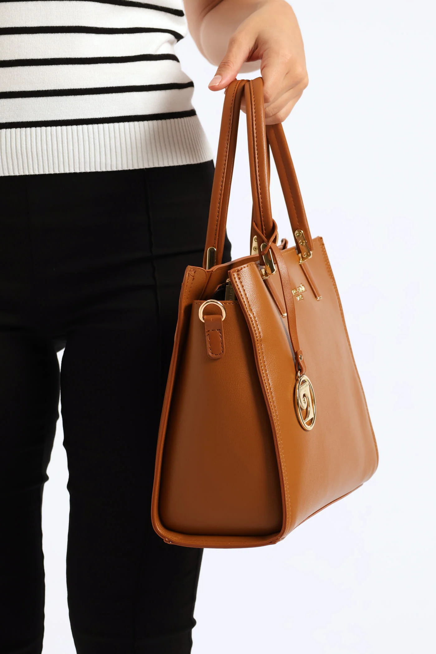Valeria Structured Bag - Brown - Image 2