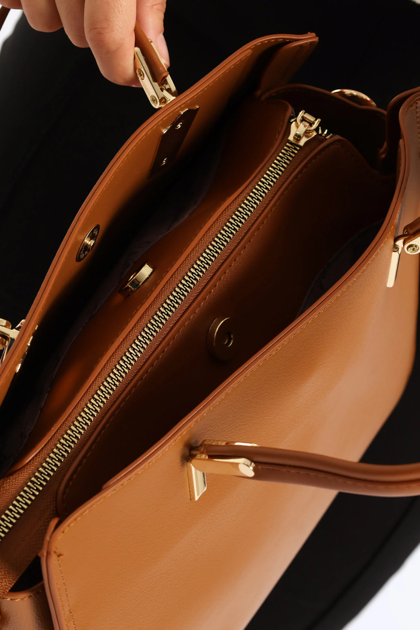 Valeria Structured Bag - Brown - Image 5
