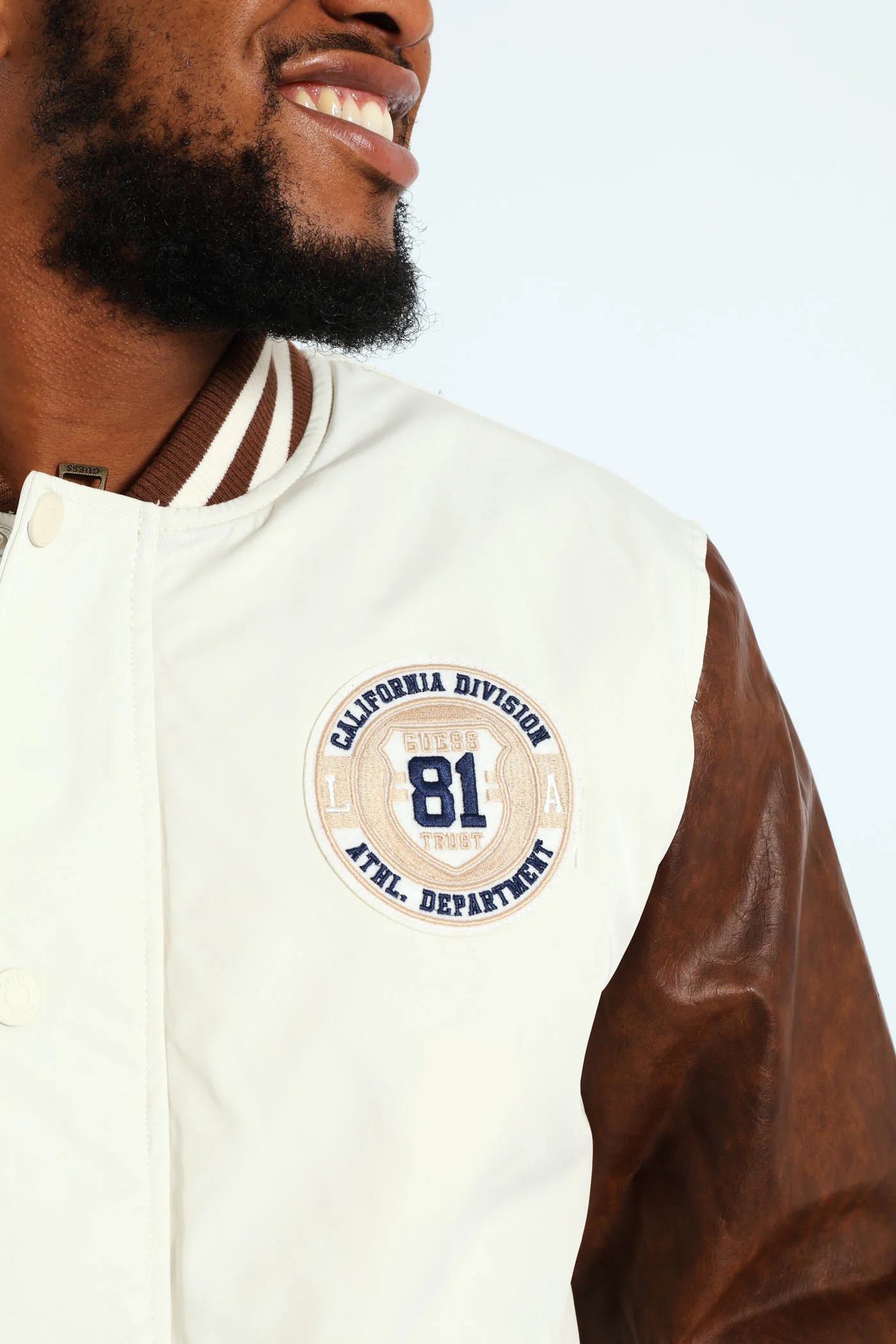 Varsity Bomber Jacket - Vanilla - Image 6