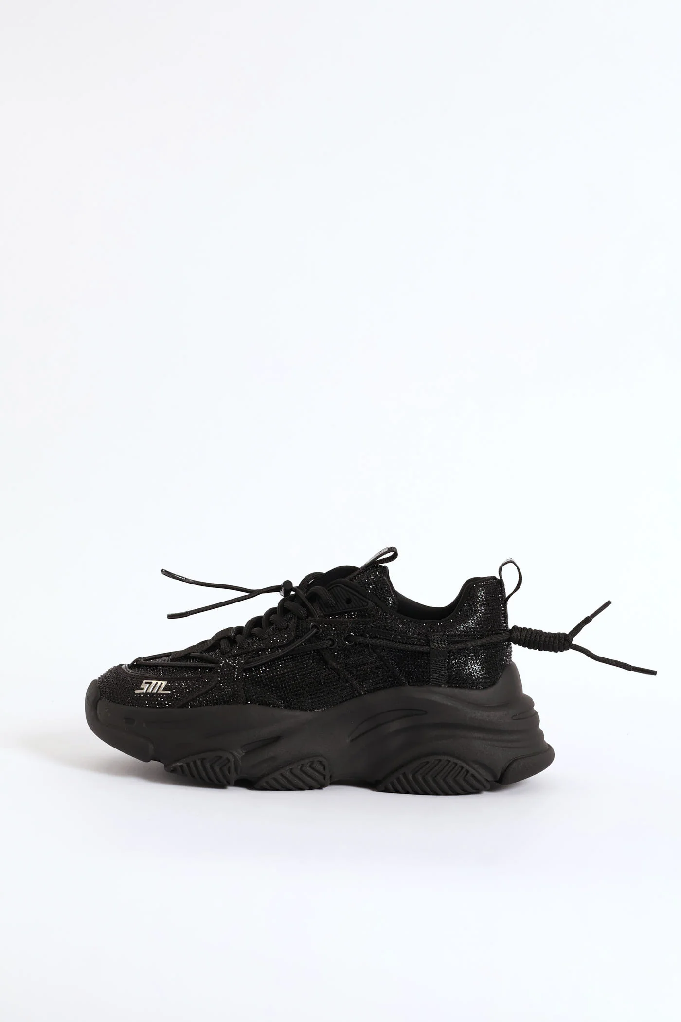 Vault Sequin Chunky Sneaker - Black - Image 4