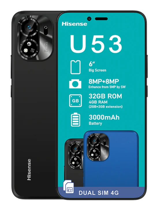 U53 32GB 4G Dual Sim Black Cellphone - Image 6