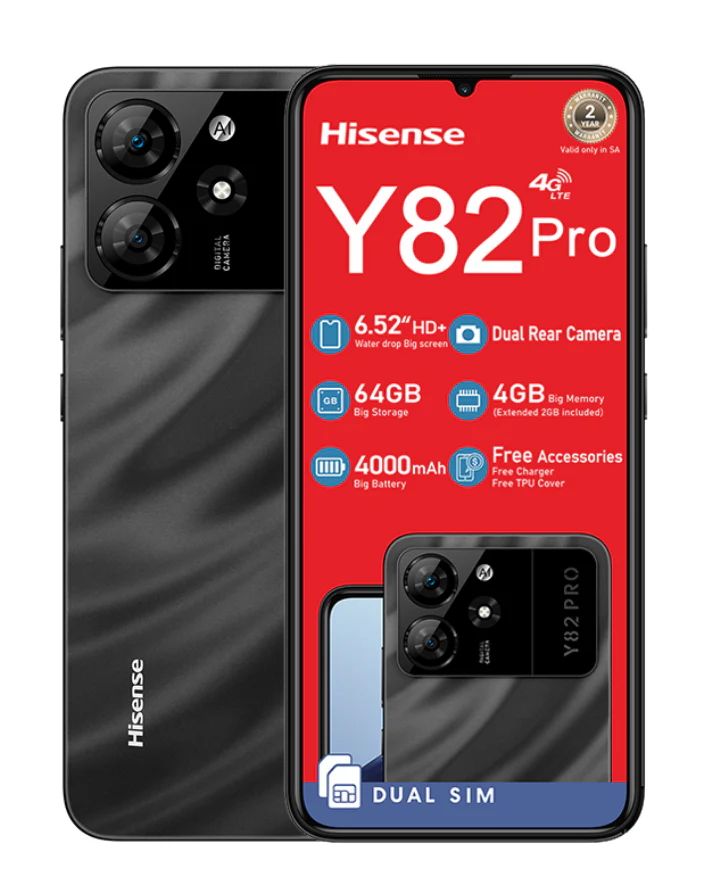 Y82 Pro 64GB 4G Dual Sim Black Cellphone - Image 3