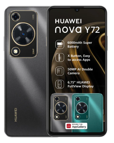 Nova Y72 Dual Sim Black Cellphone - Image 4