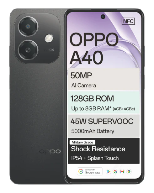 A40 Dual Sim Black Cellphone - Image 2