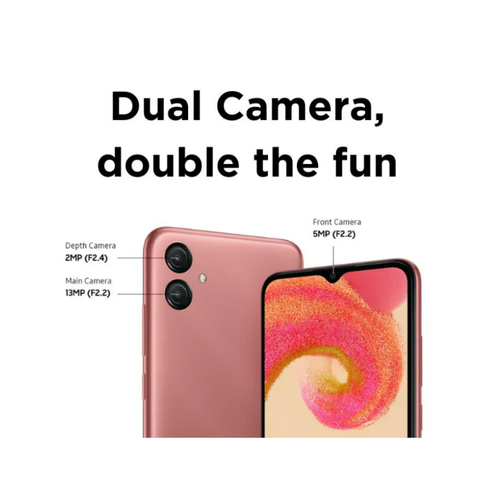 Galaxy A04E 32GB Dual Sim Blue Cellphone - Image 3