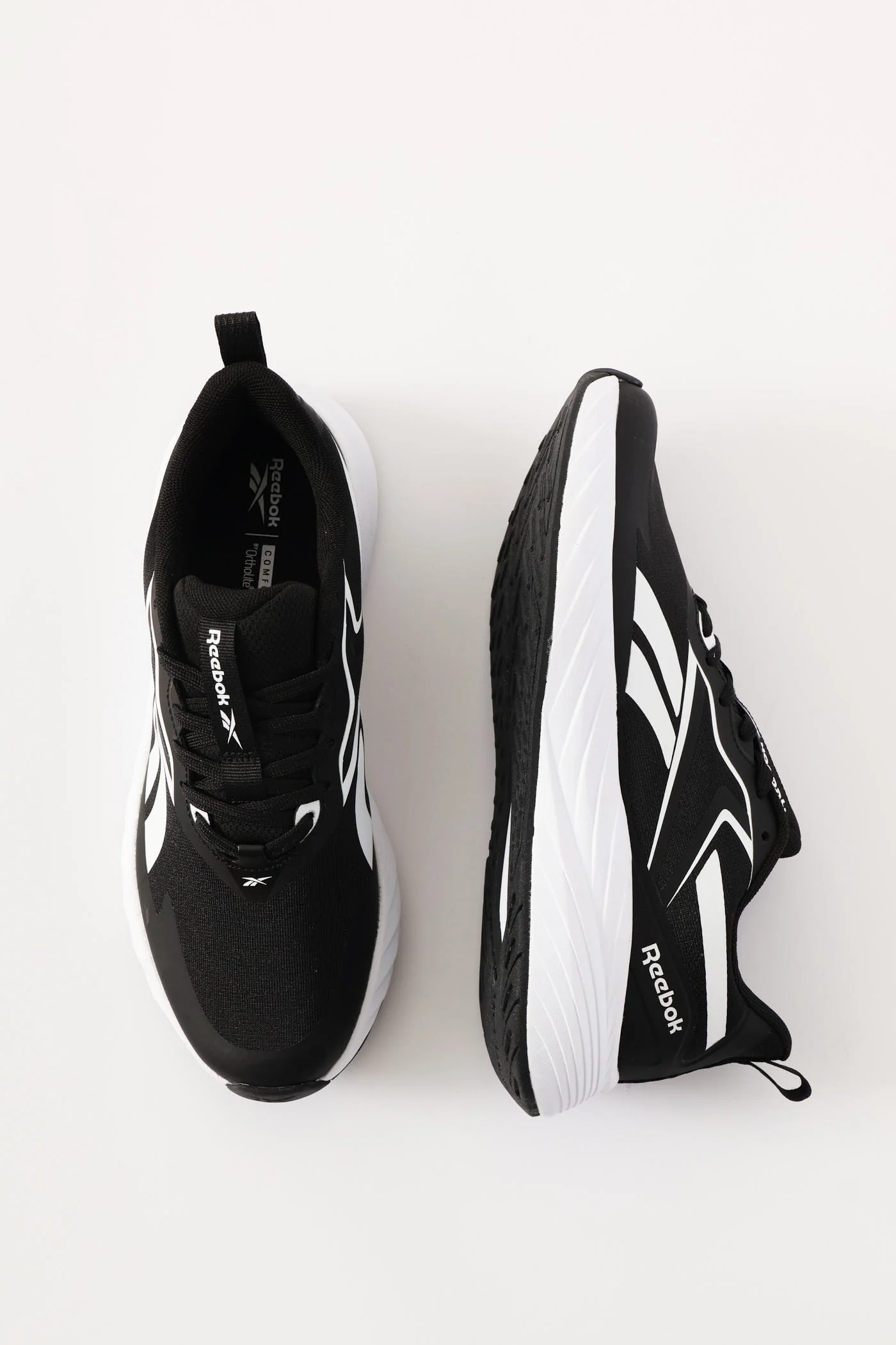 Verse Lace Up Trainer - Black/White - Image 3