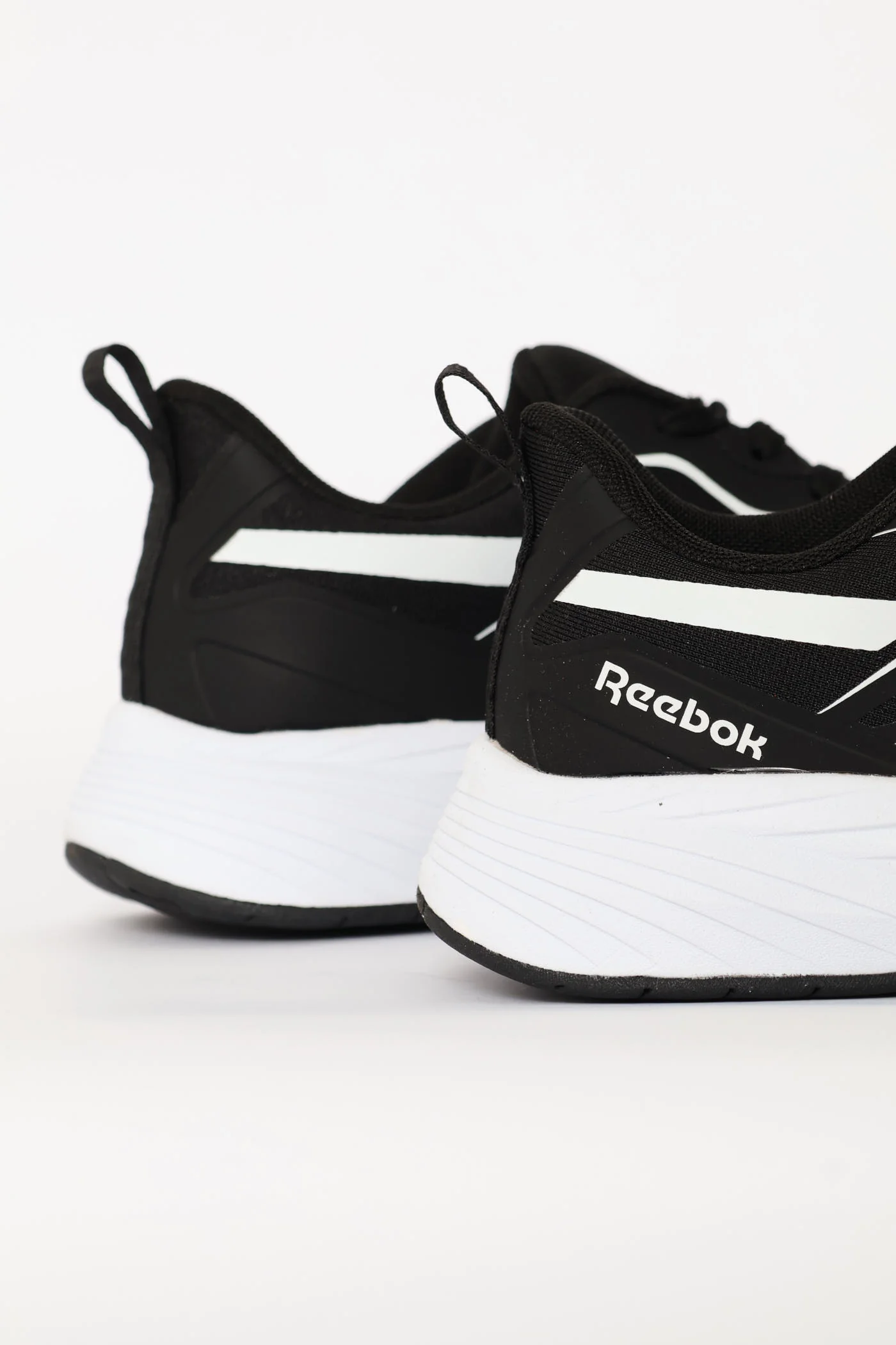 Verse Lace Up Trainer - Black/White - Image 6