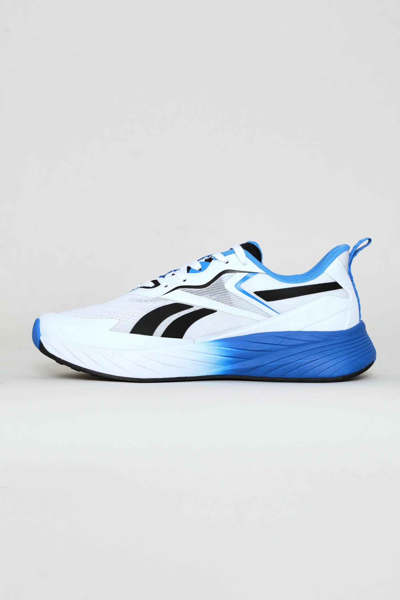 Verse Lace Up Trainer - White/Blue - Image 4