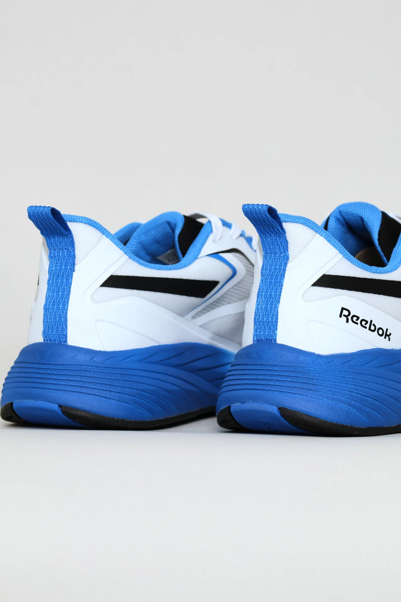 Verse Lace Up Trainer - White/Blue - Image 6