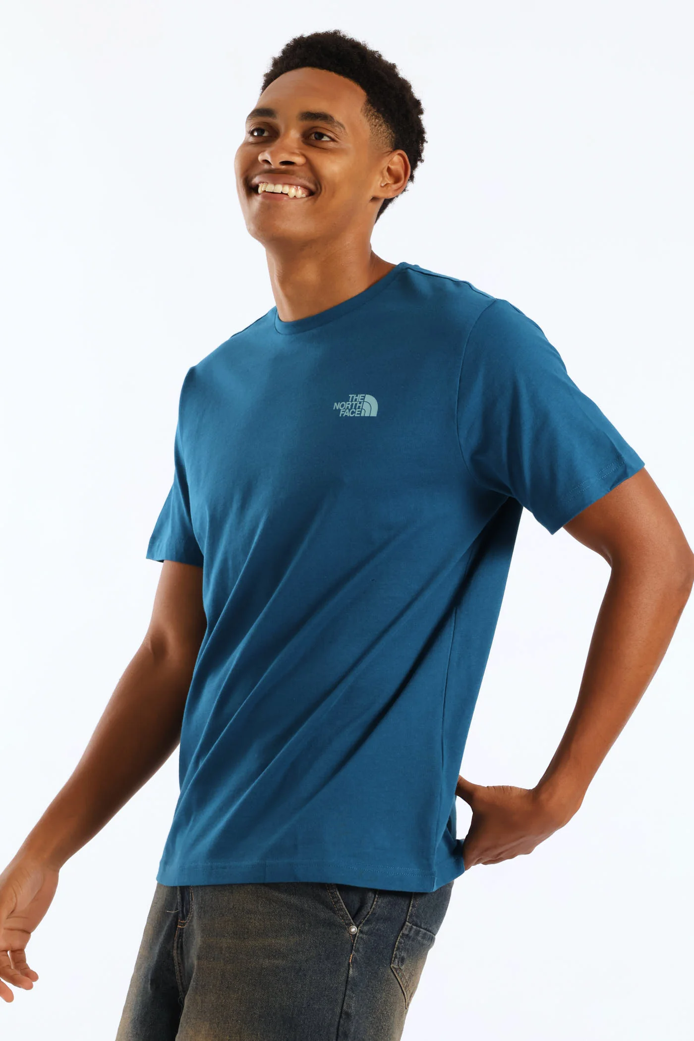 Vertical Logo Tee - Teal - Image 3