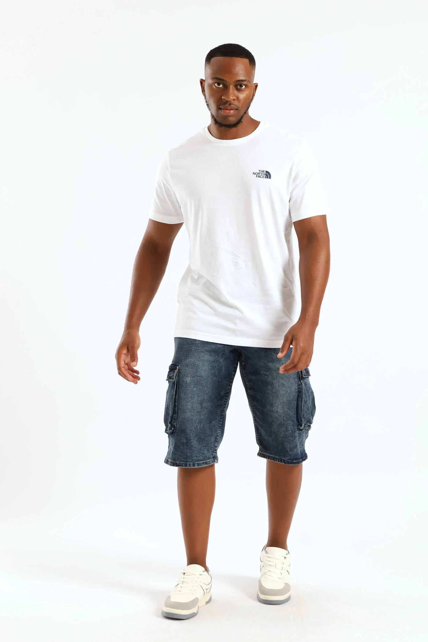 Vertical Logo Tee - White - Image 3