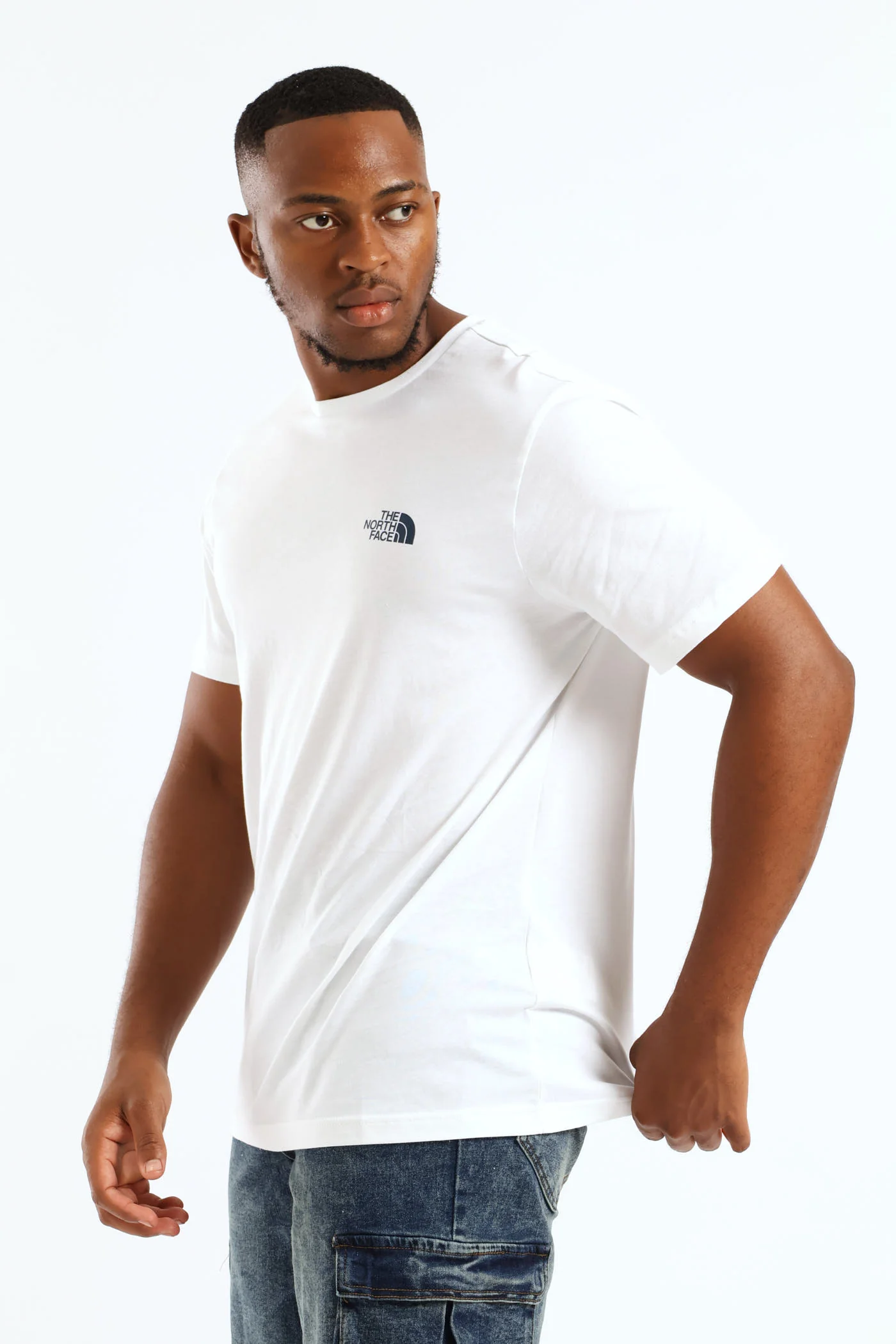 Vertical Logo Tee - White - Image 5