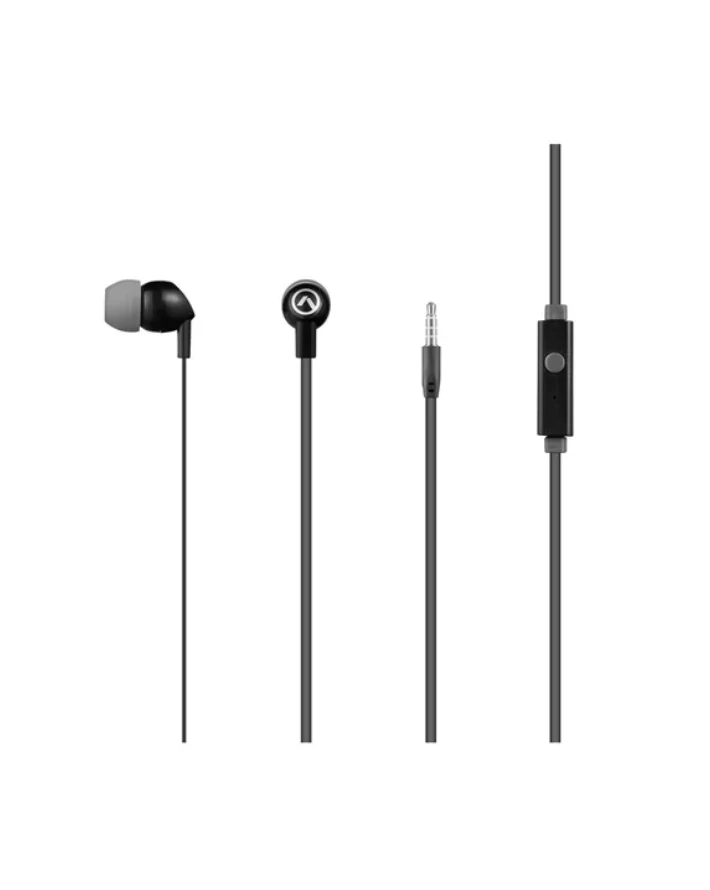 Vibe Earphones with Mic - Black/Grey - Image 3