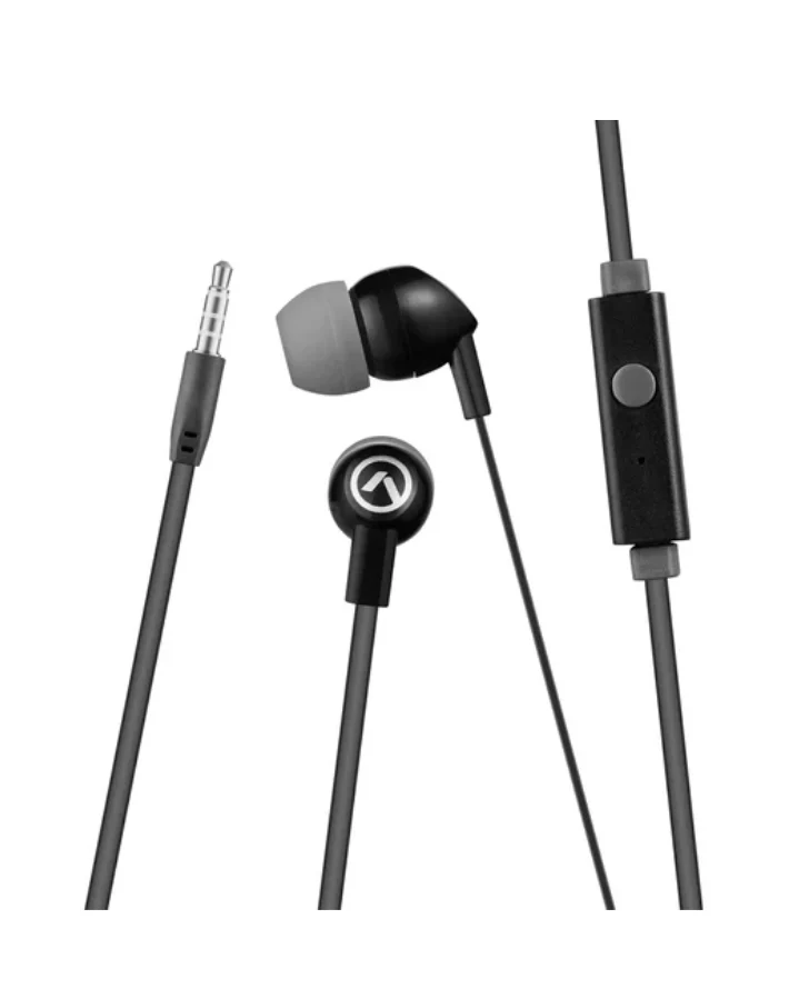 Vibe Earphones with Mic - Black/Grey - Image 4