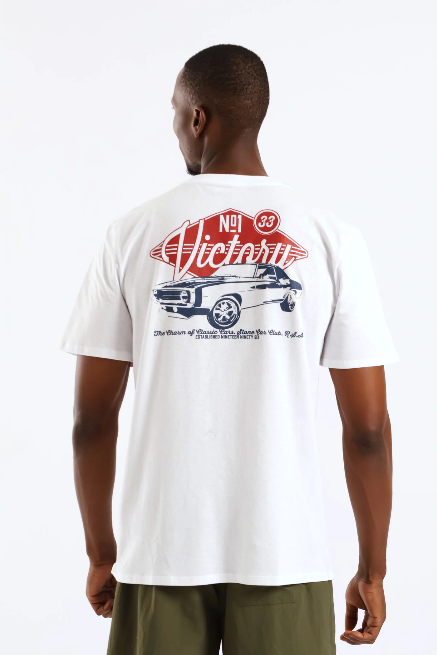 Victory Classic Car Front & Back Tee - White - Image 2