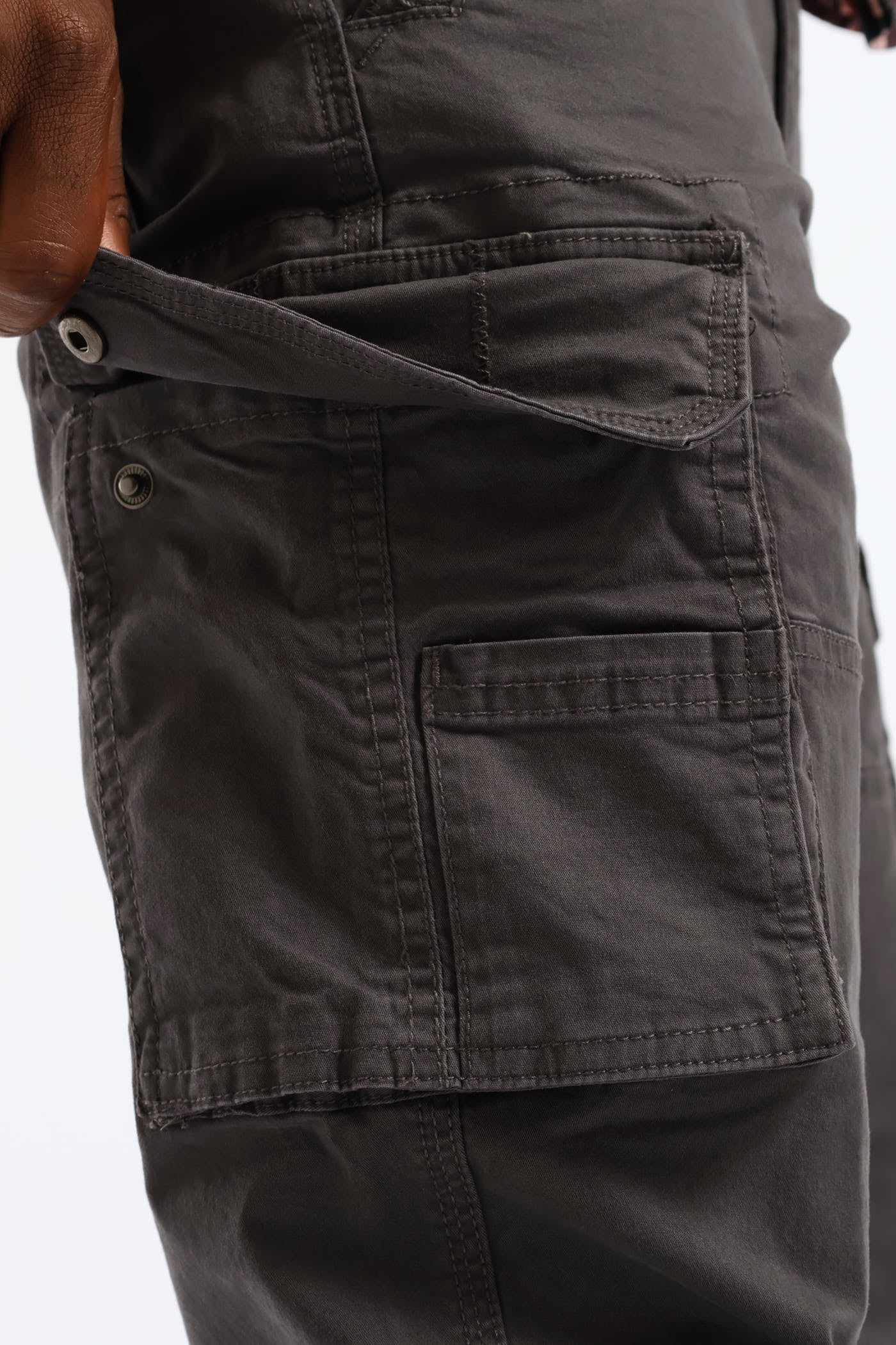 Vintage Cargo Pants - Charcoal - Image 6
