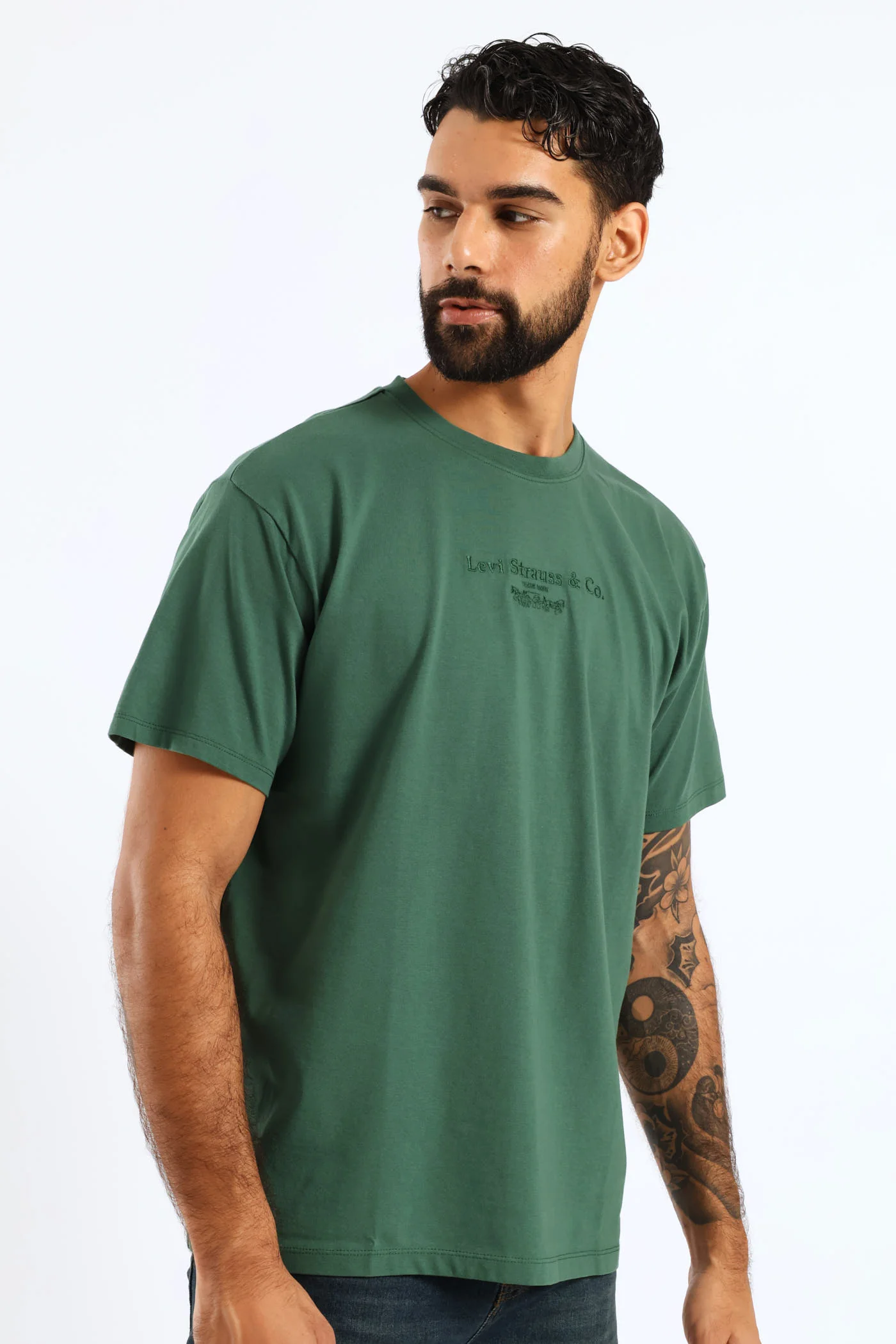 Vintage Fit Graphic Tee - Emerald - Image 3