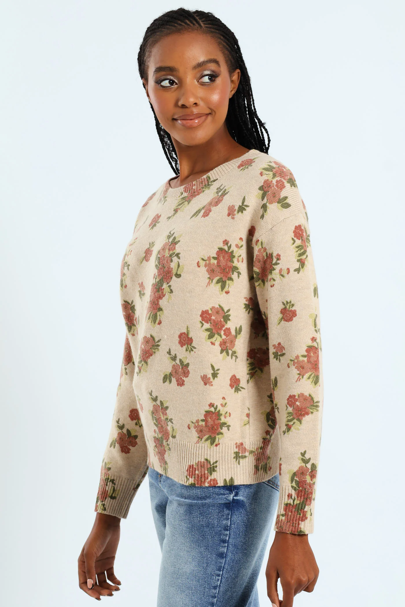 Vintage Floral Pullover - Image 2