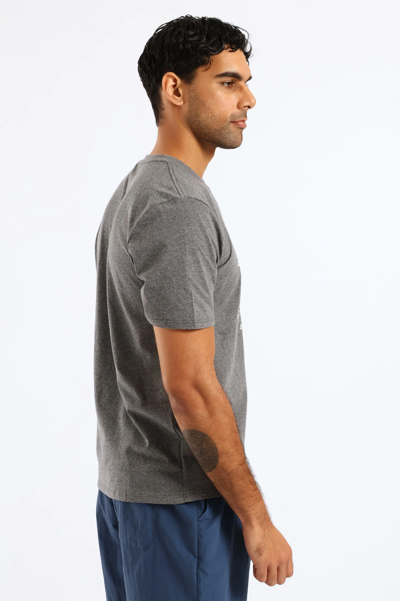 Vintage Legend Tee - Charcoal Melange - Image 3
