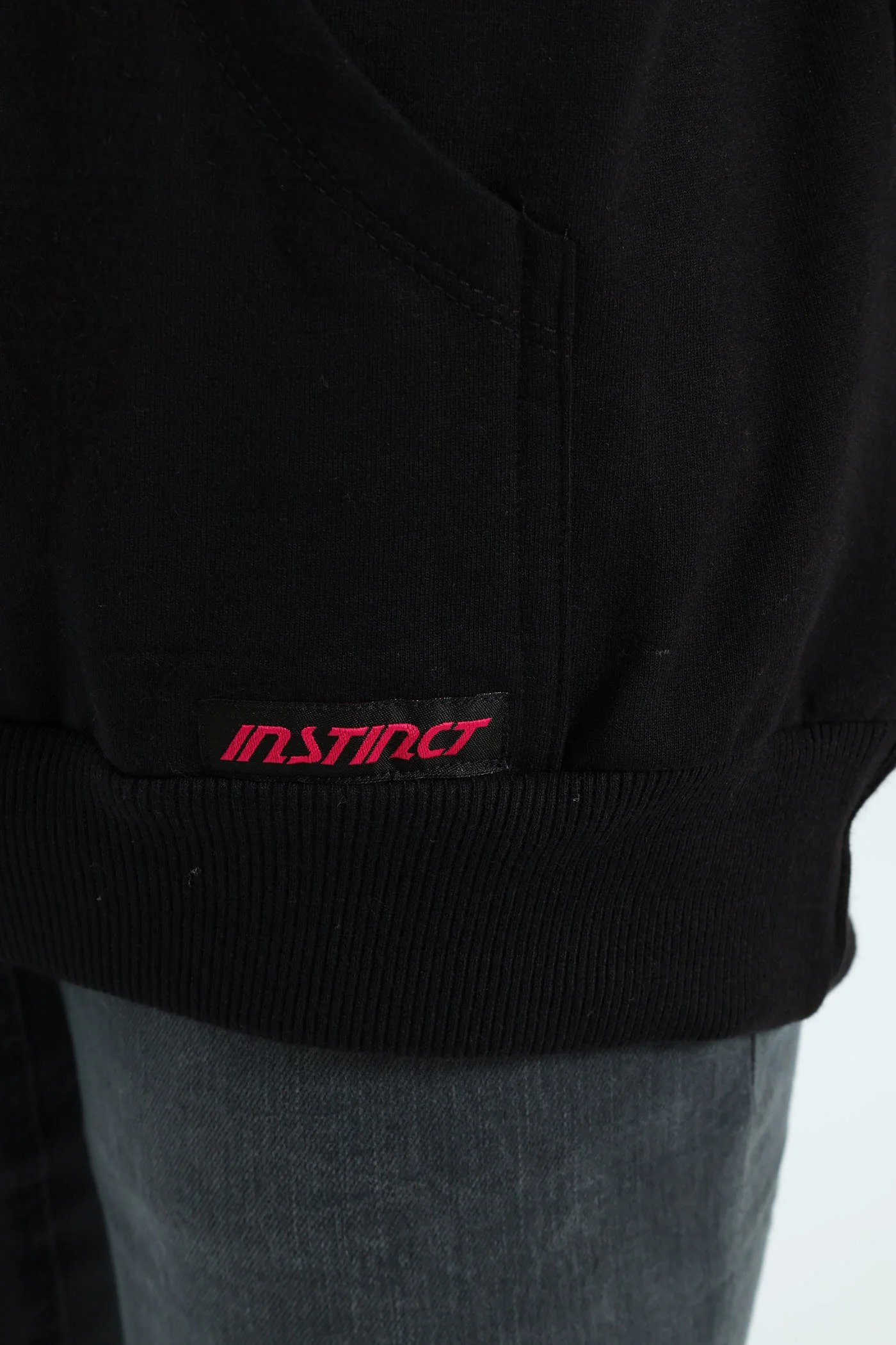 Vintage Print Hoodie - Black - Image 6