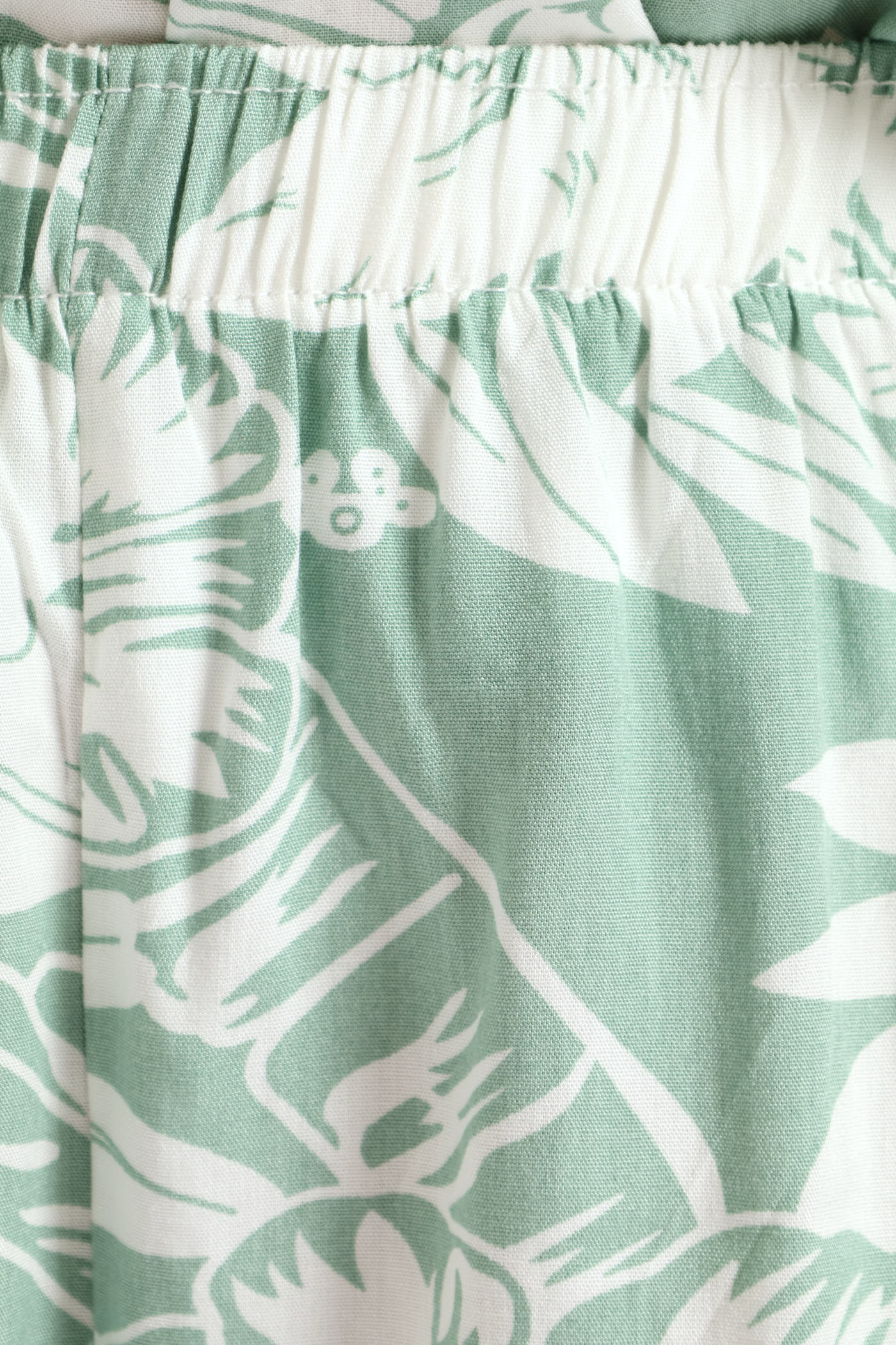 Viscose Floral Cami & Short Set - Duck Egg - Image 5