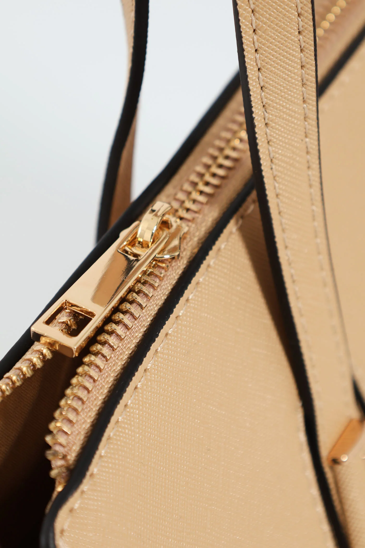 Vivian Structured Satchel - Beige - Image 7