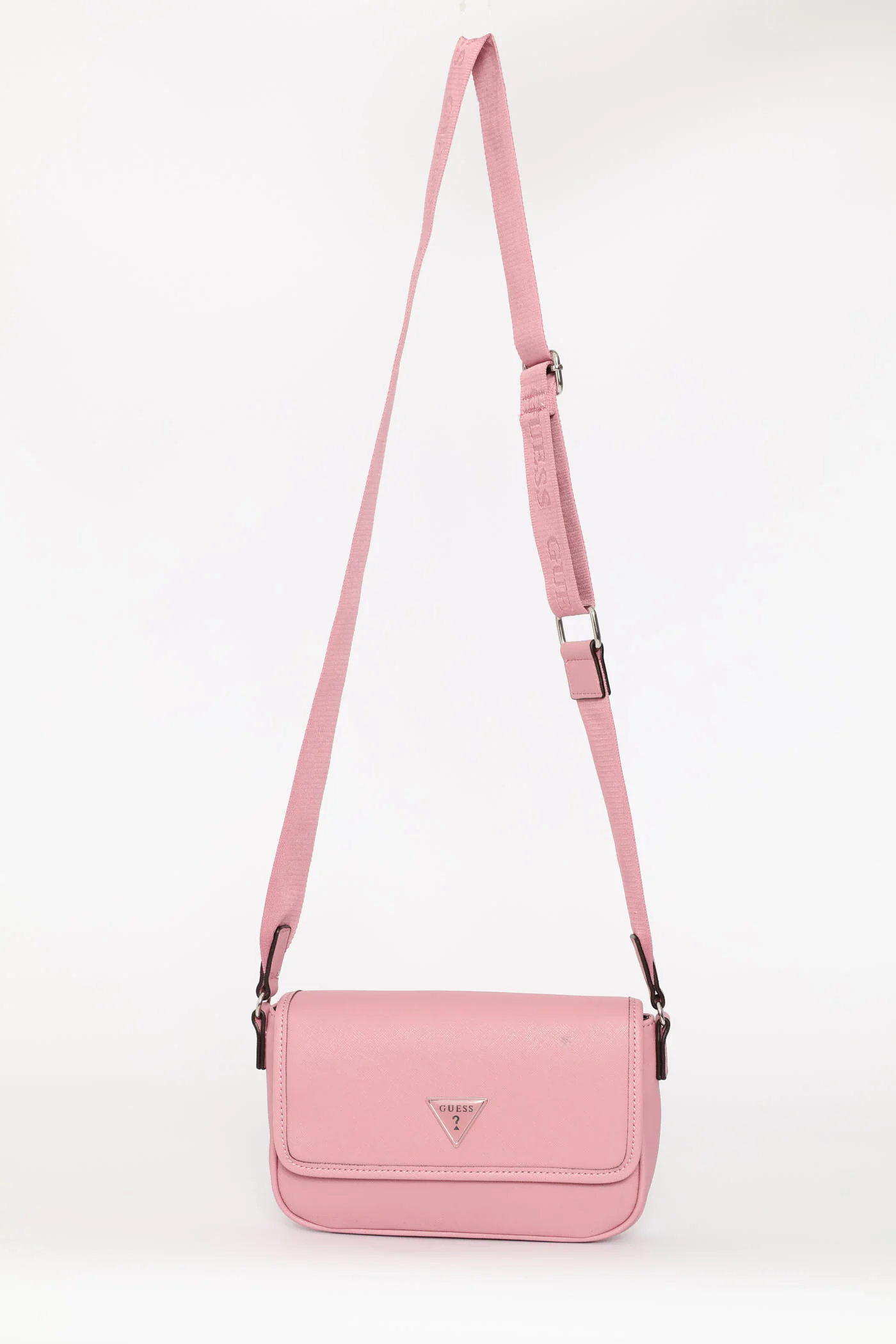 Viviette Double Zip Crossbody Bag - Rose - Image 2