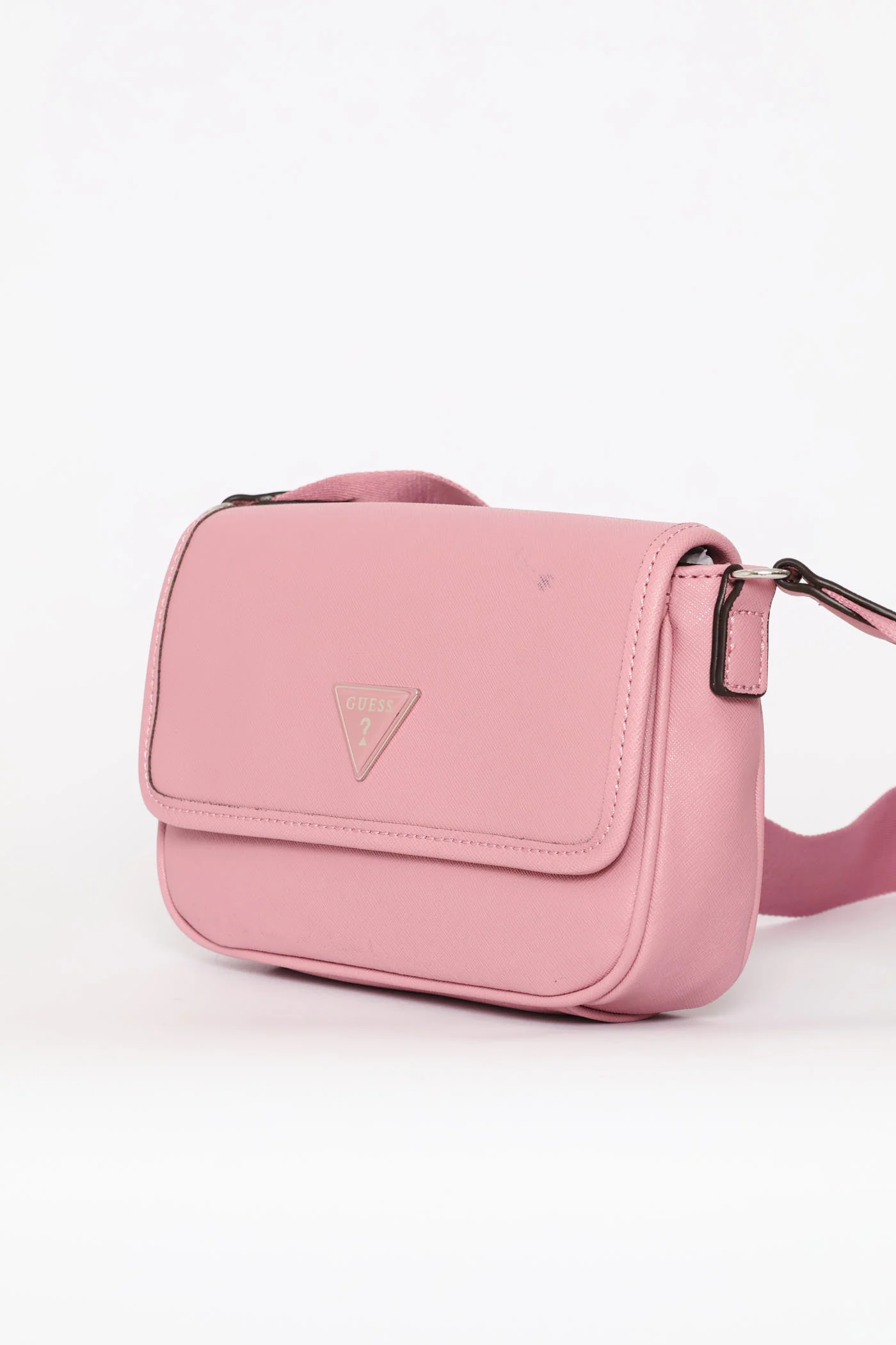 Viviette Double Zip Crossbody Bag - Rose - Image 5