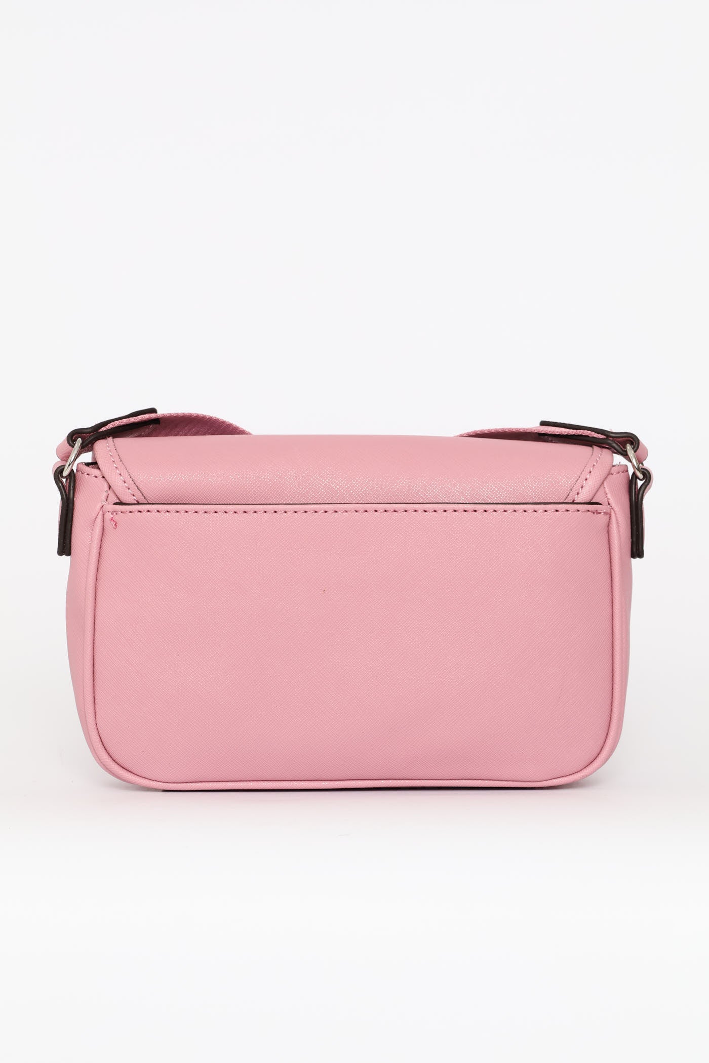 Viviette Double Zip Crossbody Bag - Rose - Image 6
