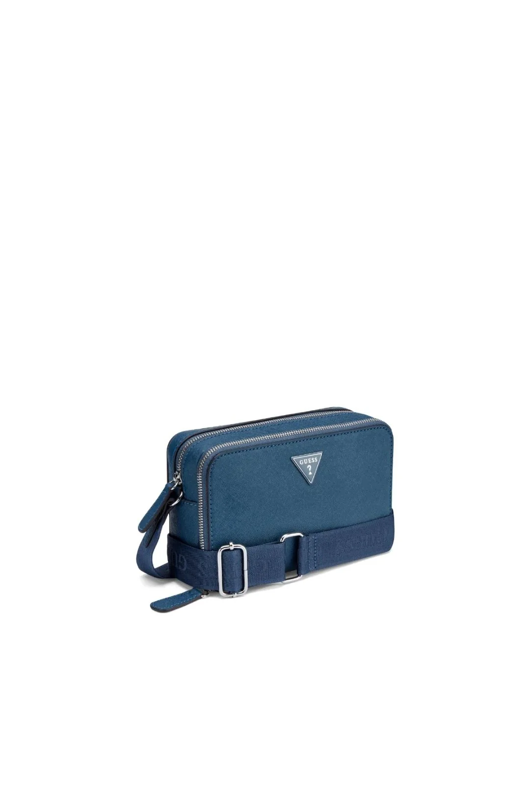 Viviette Mini Double Zip Crossbody Bag - Navy - Image 2