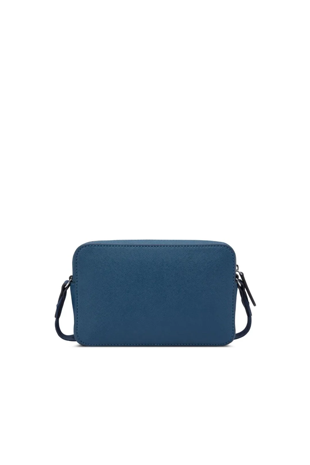 Viviette Mini Double Zip Crossbody Bag - Navy - Image 3