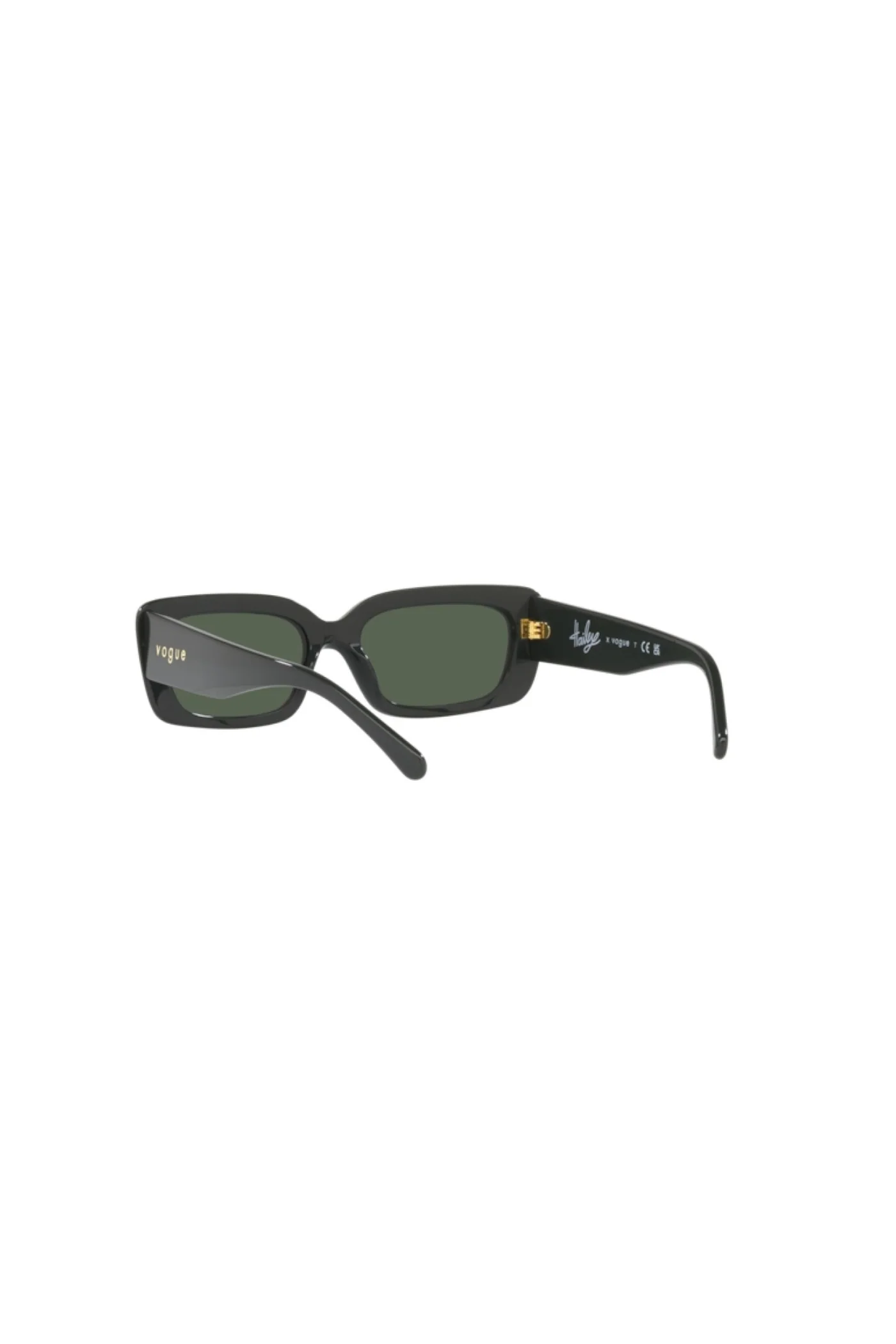 Dark Green Rectangular Sunglasses - Image 4