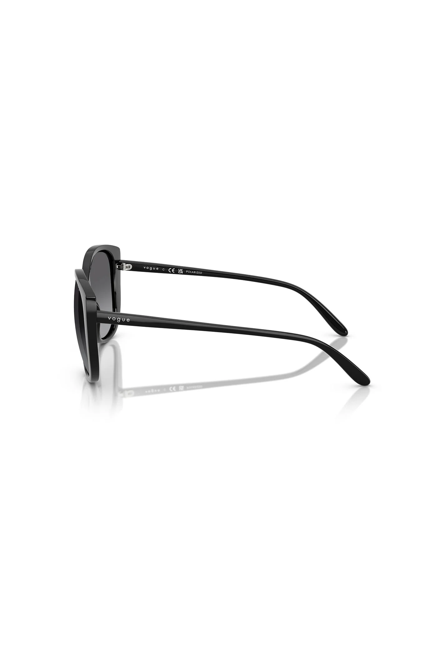 Round Frame Sunglasses - Black - Image 2