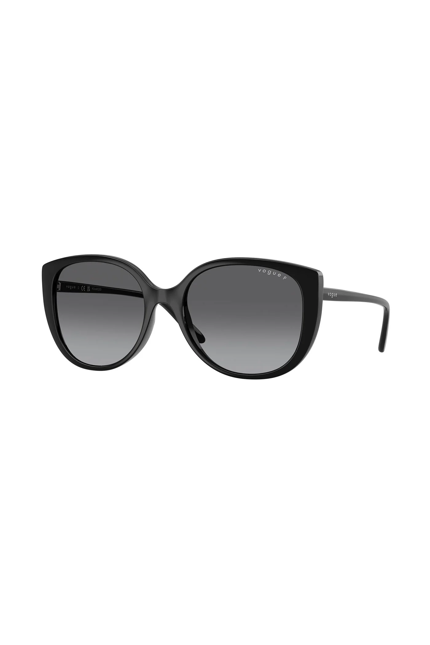 Round Frame Sunglasses - Black - Image 3