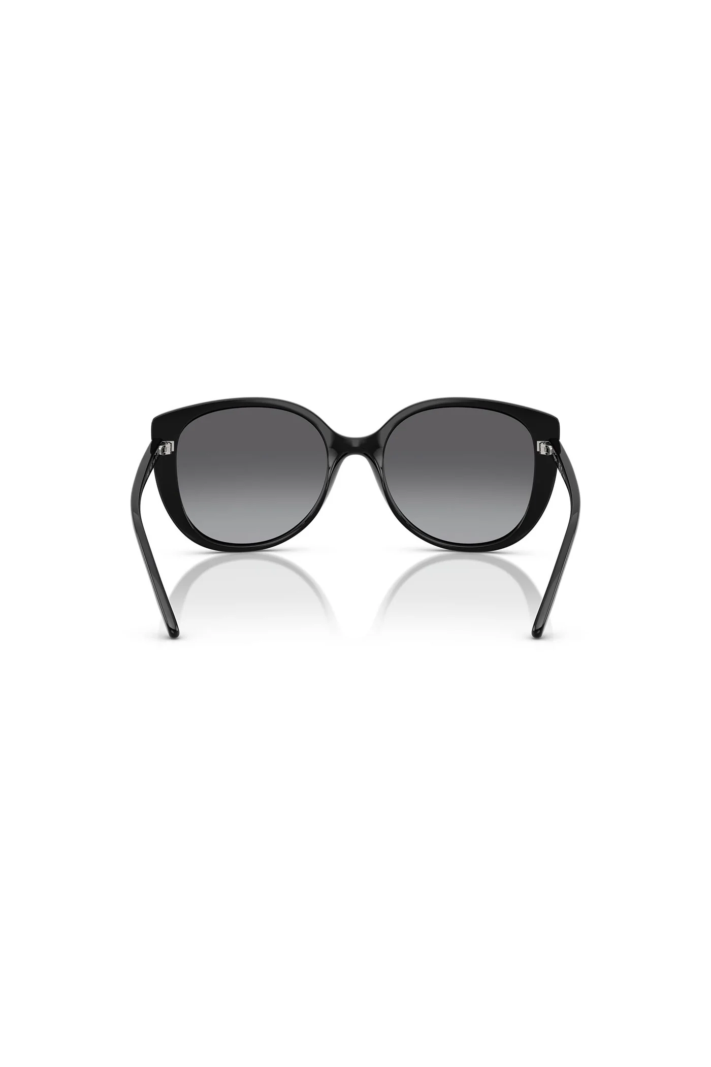 Round Frame Sunglasses - Black - Image 4