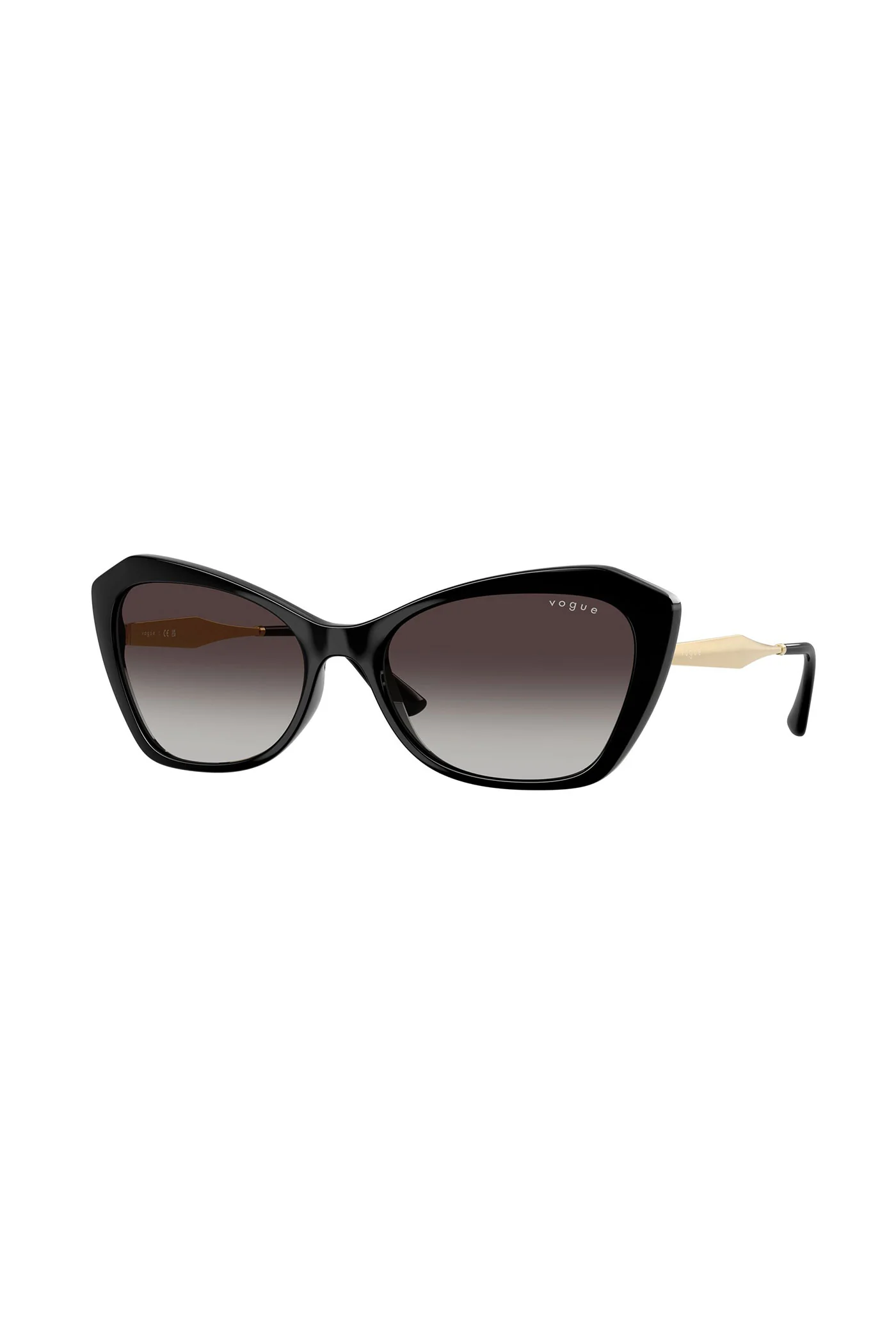 Large Framed Sunglasses - Black - Image 3
