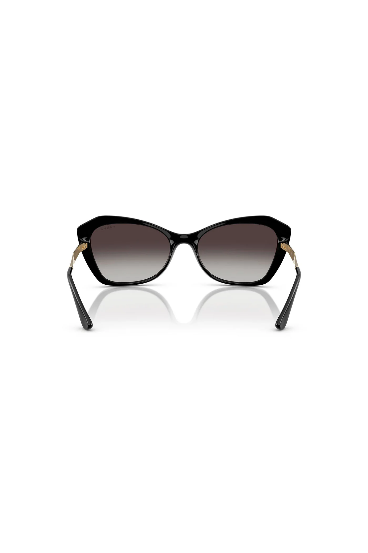 Large Framed Sunglasses - Black - Image 4
