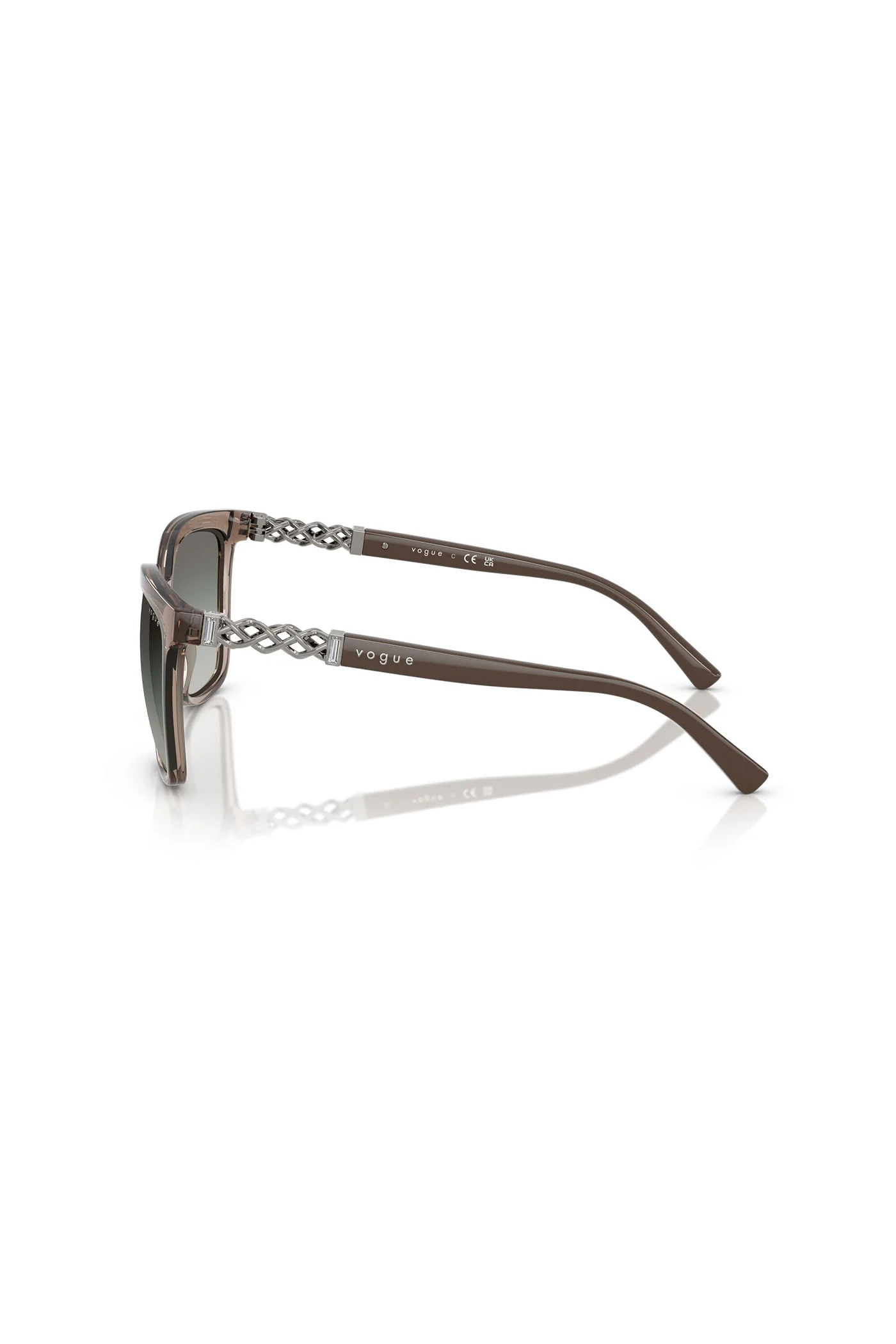 Square Frame Sunglasses - Brown - Image 2