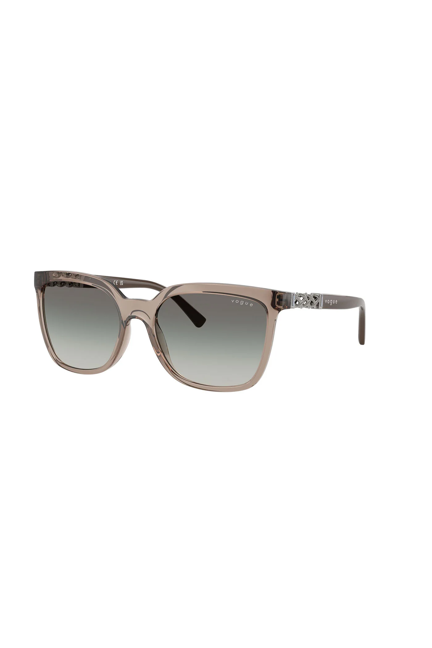 Square Frame Sunglasses - Brown - Image 3