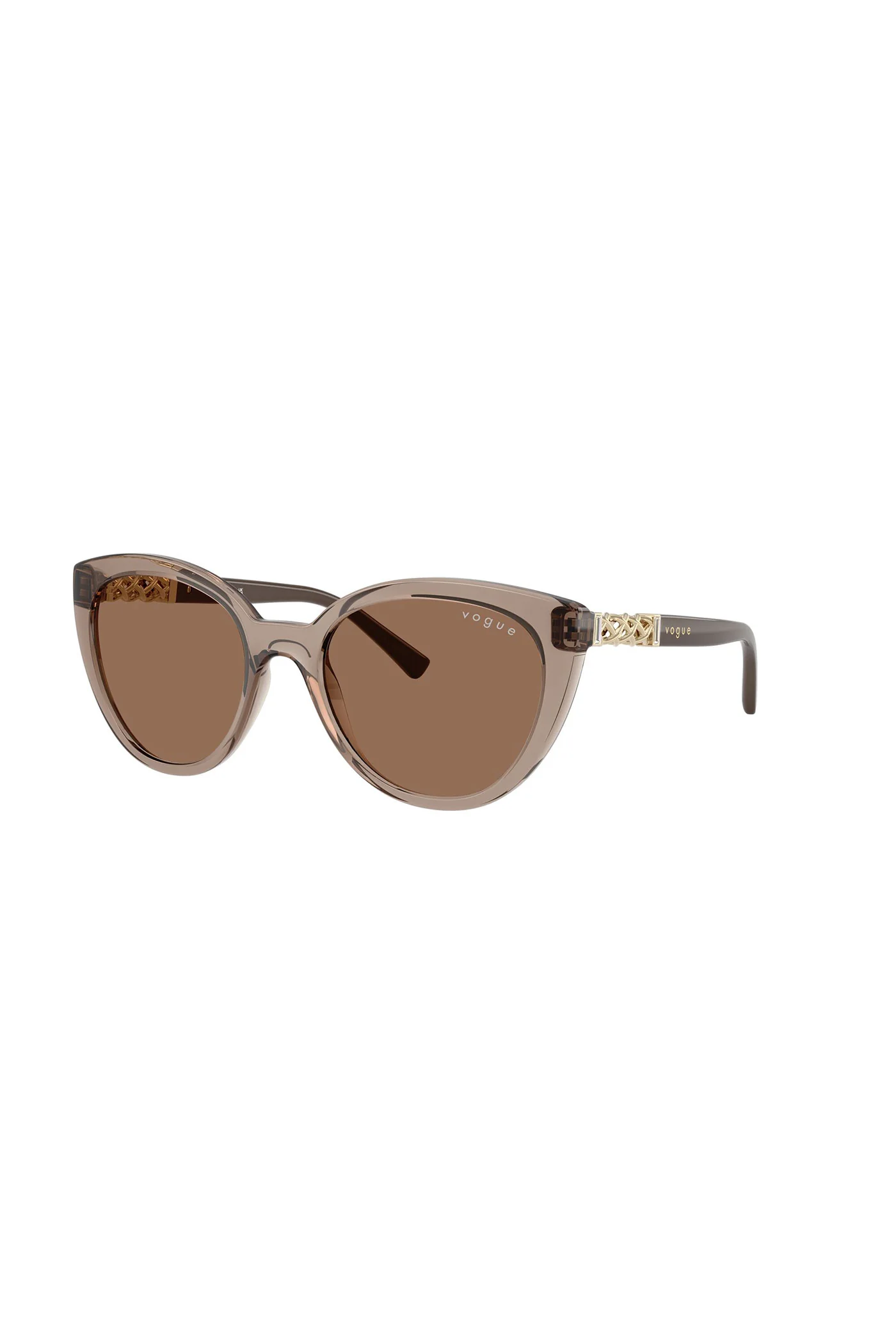 Cat Eye Sunglasses - Brown - Image 3