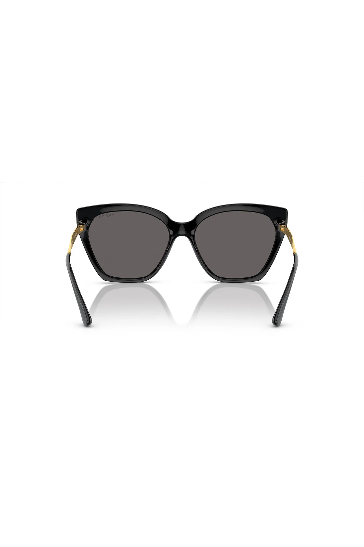 Solid Cat Eye Sunglasses - Black - Image 4