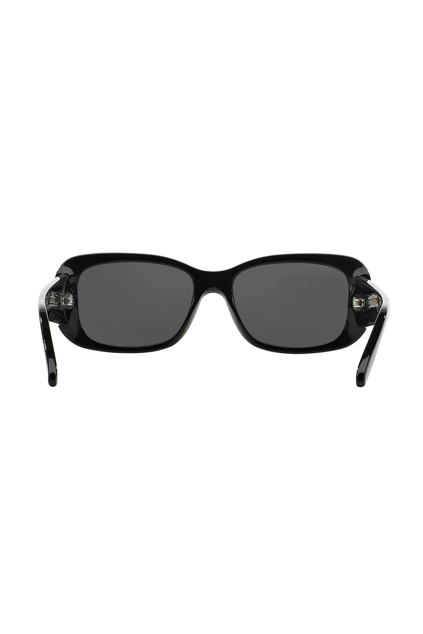 Rimmed Rectangle Sunglasses - Black - Image 3