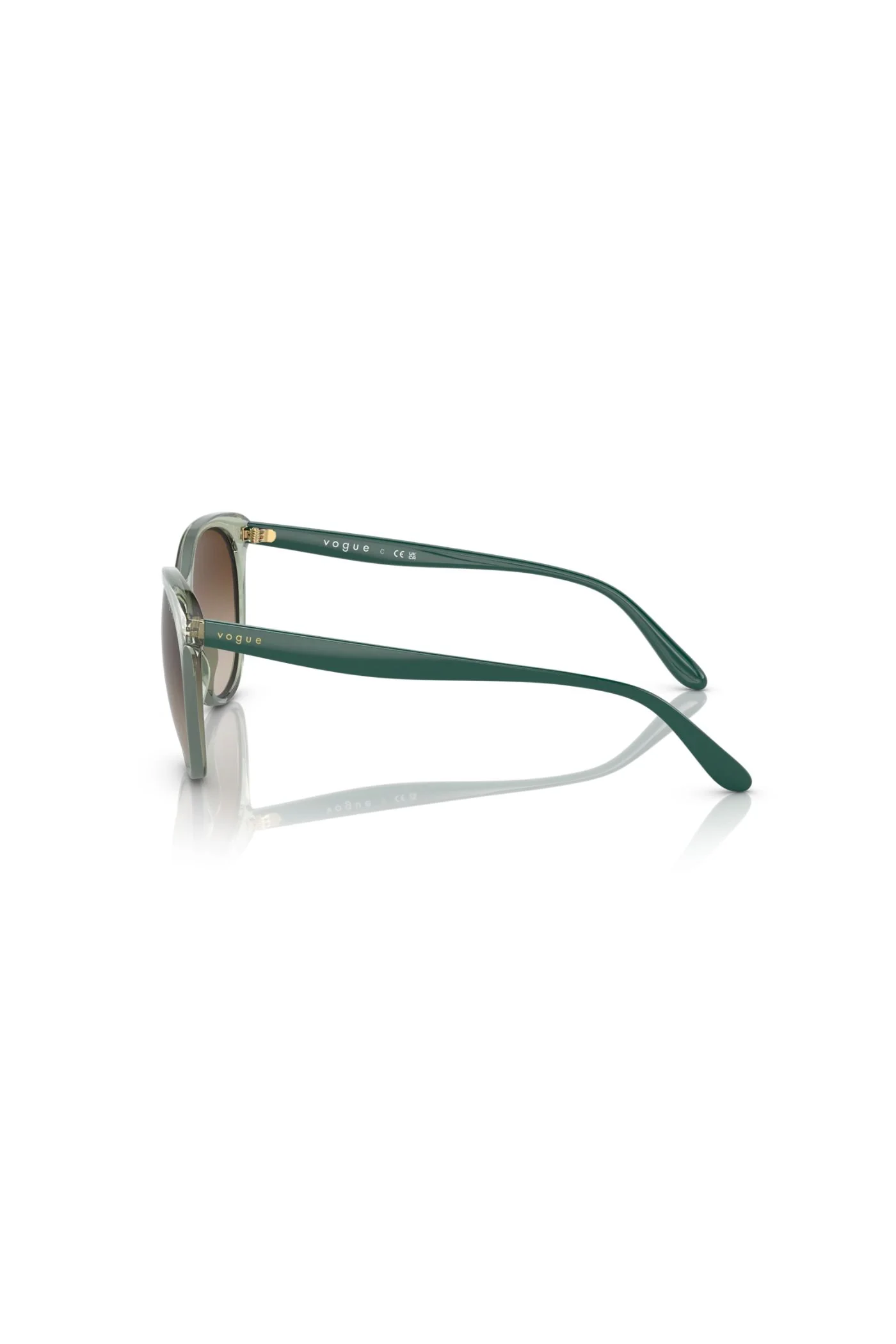Vogue Transparent Sunglasses - Teal Green - Image 2