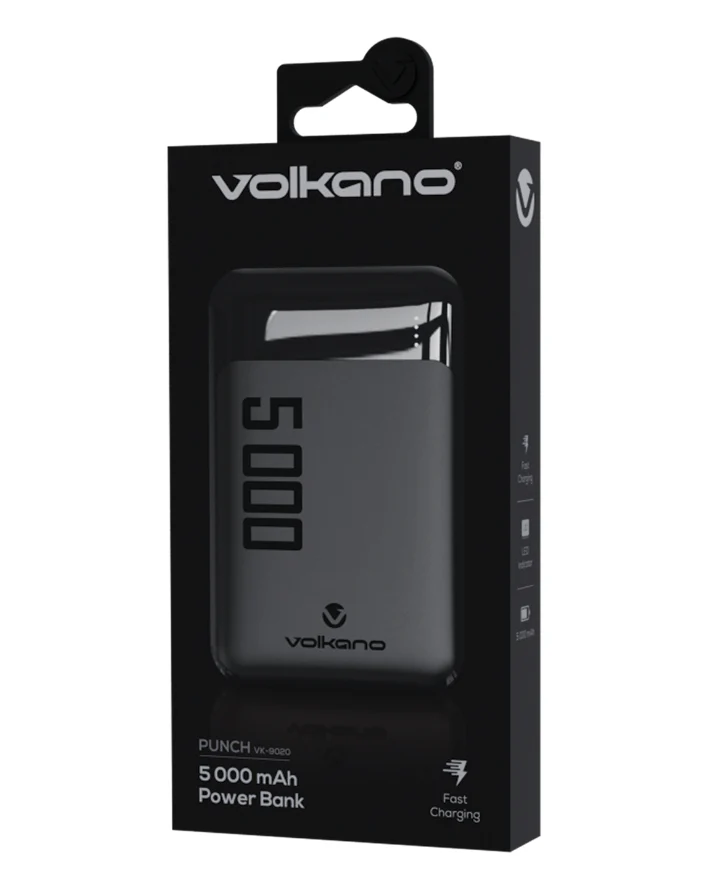 Punch Series 5000mAh Power Bank Black - Image 2