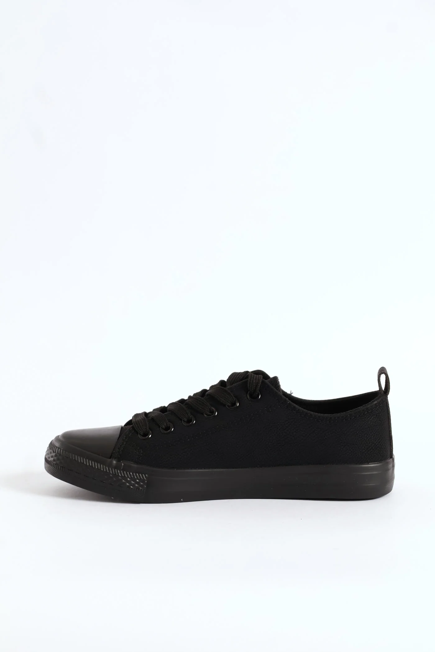 Vulcanised Lace Up Sneaker - Black - Image 5