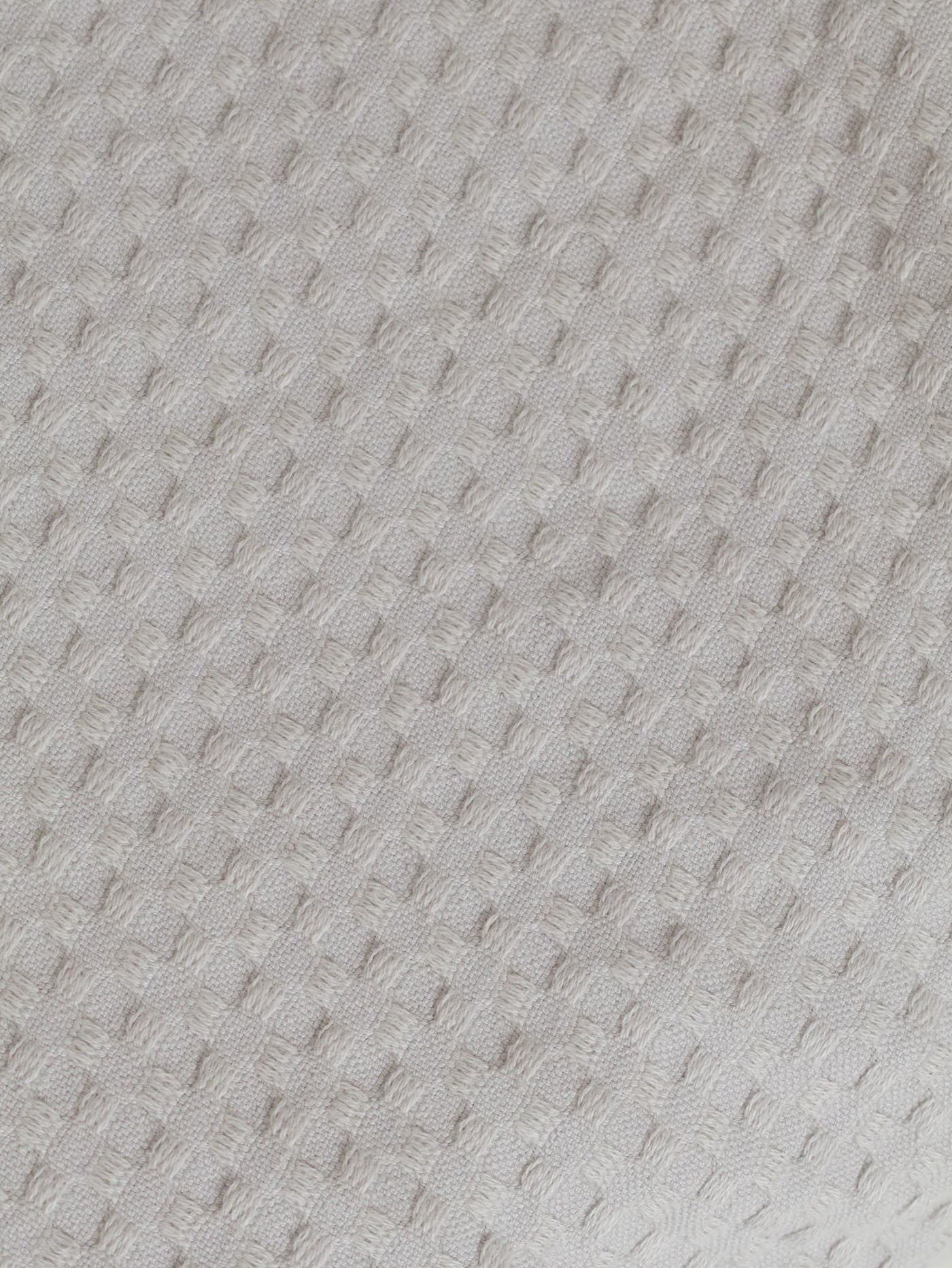 Waffle Cotton Throw 110X170cm - Grey - Image 2