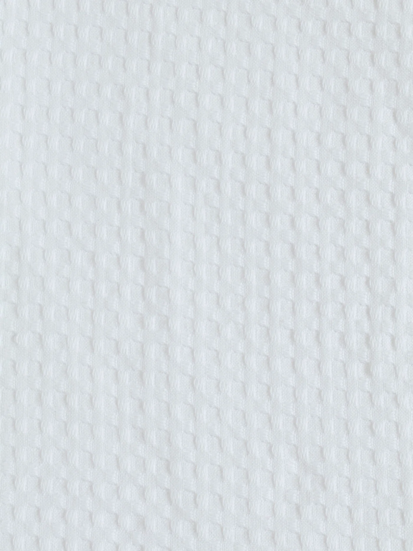 Waffle Cotton Throw 110X170cm - White - Image 3